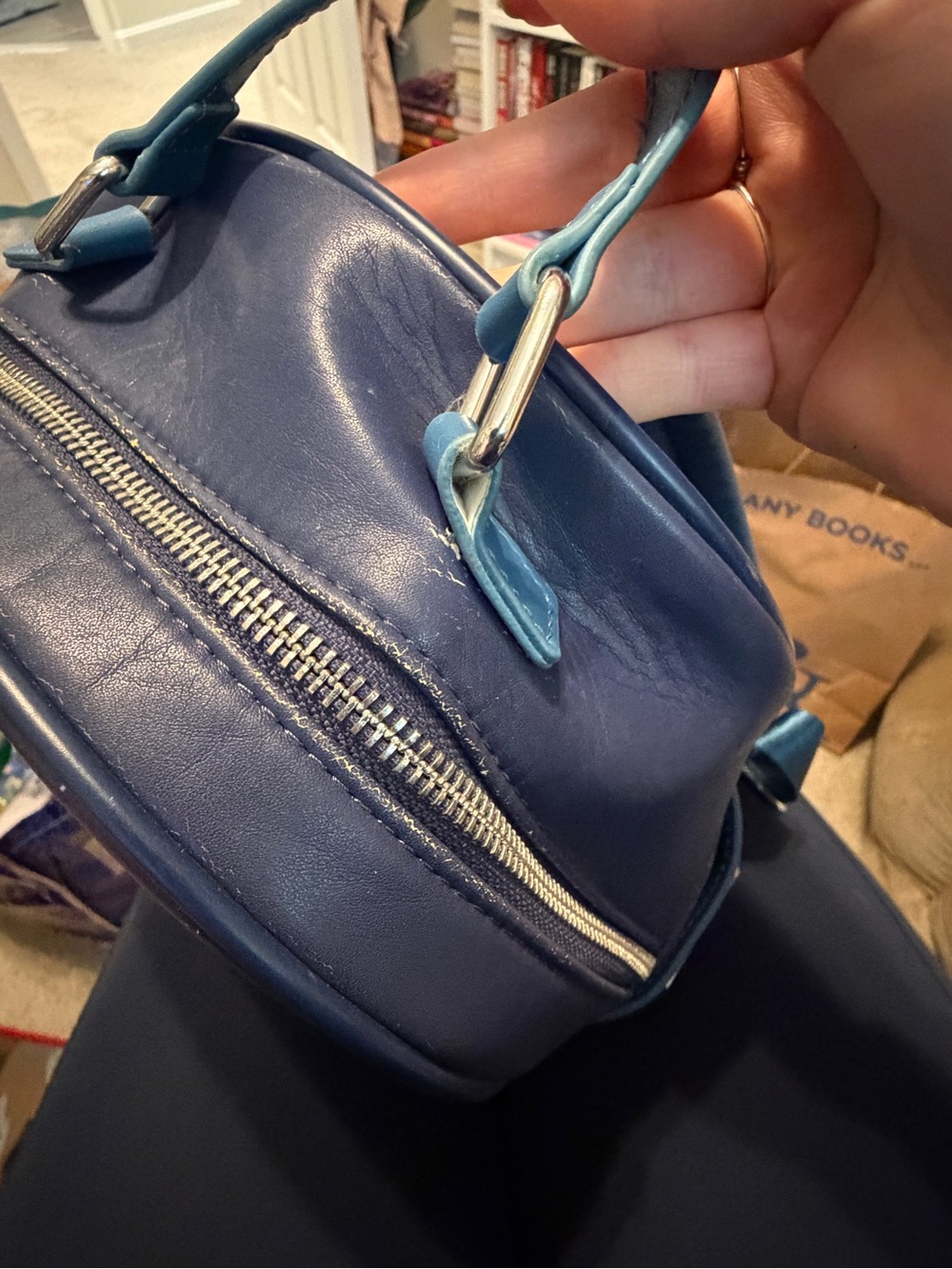 Loungefly Blue and Pink Hercules Mini Backpack - Picture 9 of 9
